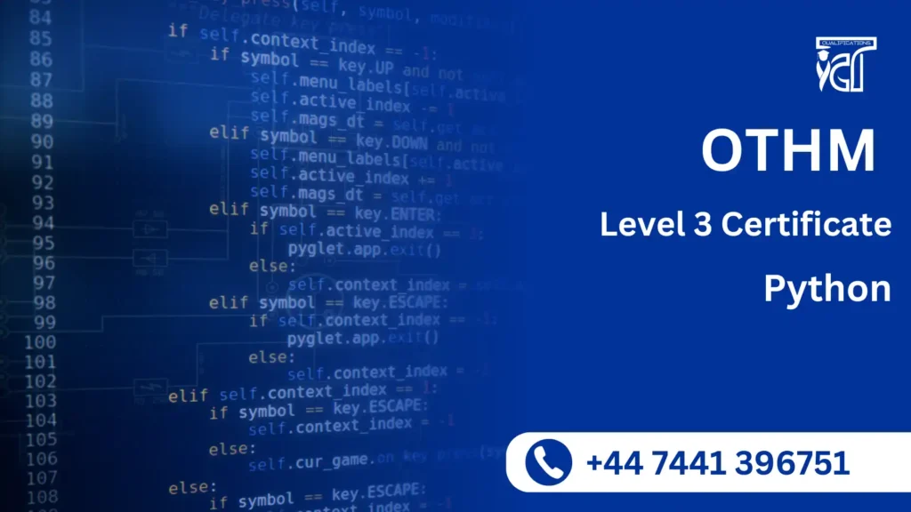 OTHM Level 3 Certificate in Python