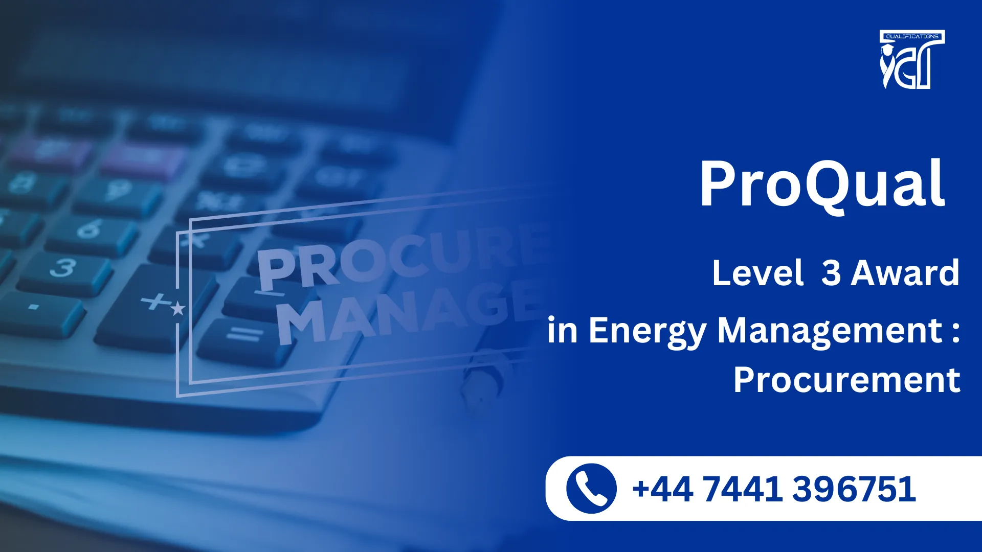 ProQual Level 3 Award in Energy Management : Procurement