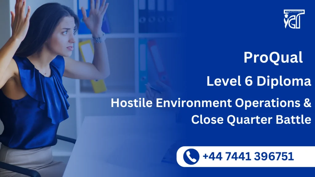 ProQual Level 6 Diploma in Hostile Environment Operations & Close Quarter Battle 8 ProQual Level 6 Diploma in Hostile Environment Operations & Close Quarter Battle