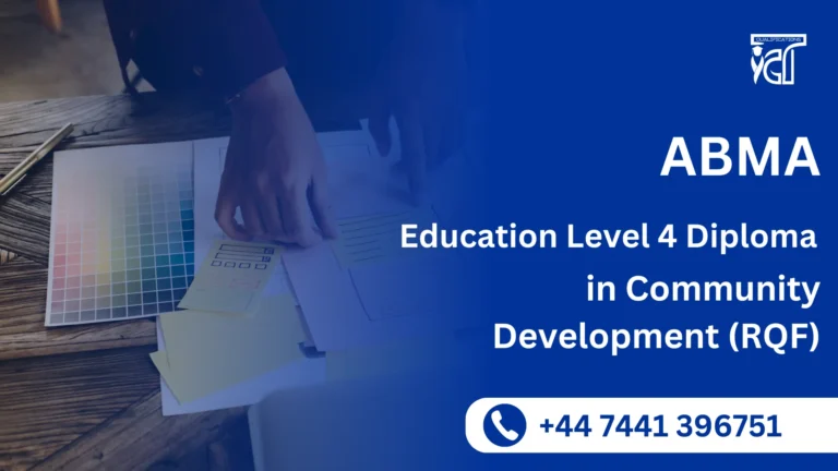 ABMA Education Level 4 Diploma in Community Development (RQF)