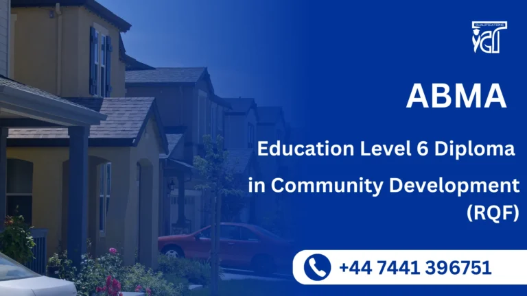 ABMA Education Level 6 Diploma in Community Development (RQF)