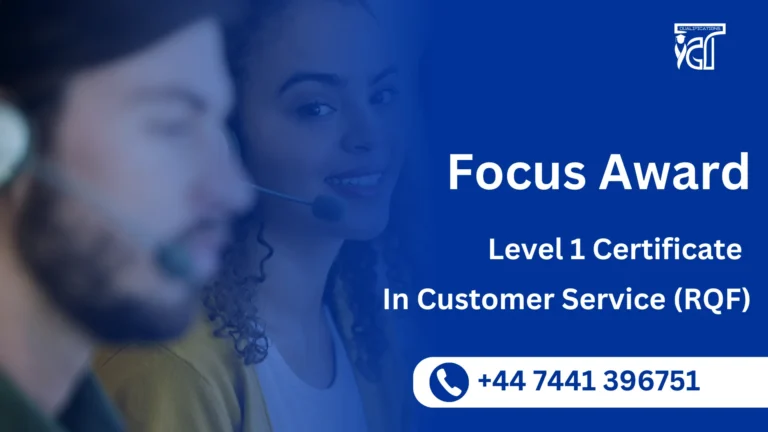 Focus Awards Level 1 Certificate in Customer Service (RQF)