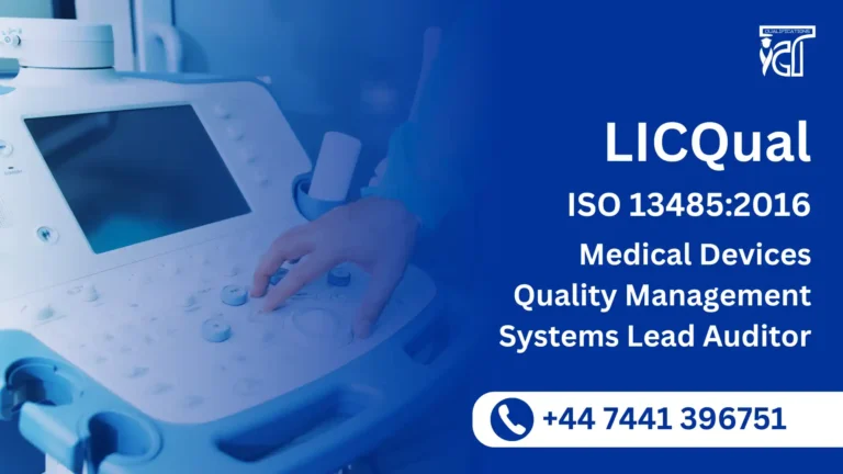 LICQual ISO 13485:2016 Medical Devices Quality Management Systems Lead Auditor