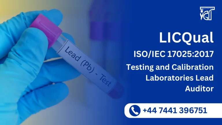 LICQual ISO/IEC 17025:2017 Testing and Calibration Laboratories Lead Auditor