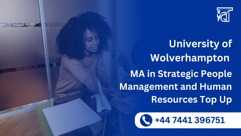 University of Wolverhampton MA in Strategic People Management and Human Resources Top Up