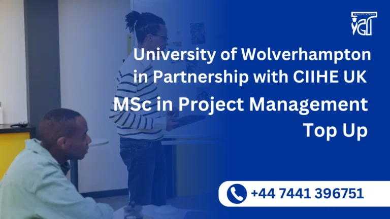 University of Wolverhampton MSc in Project Management Top Up