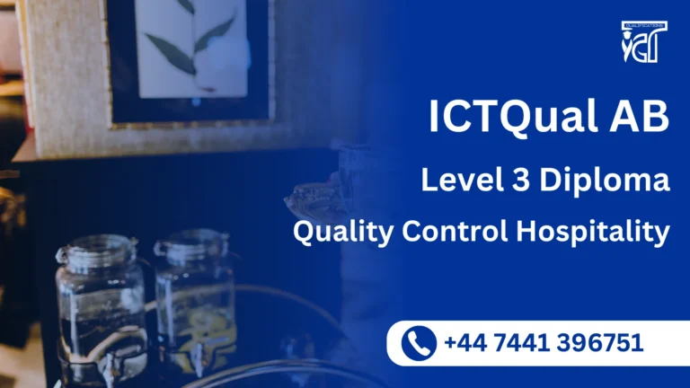 ICTQual AB Level 3 Diploma in Quality Control Hospitality