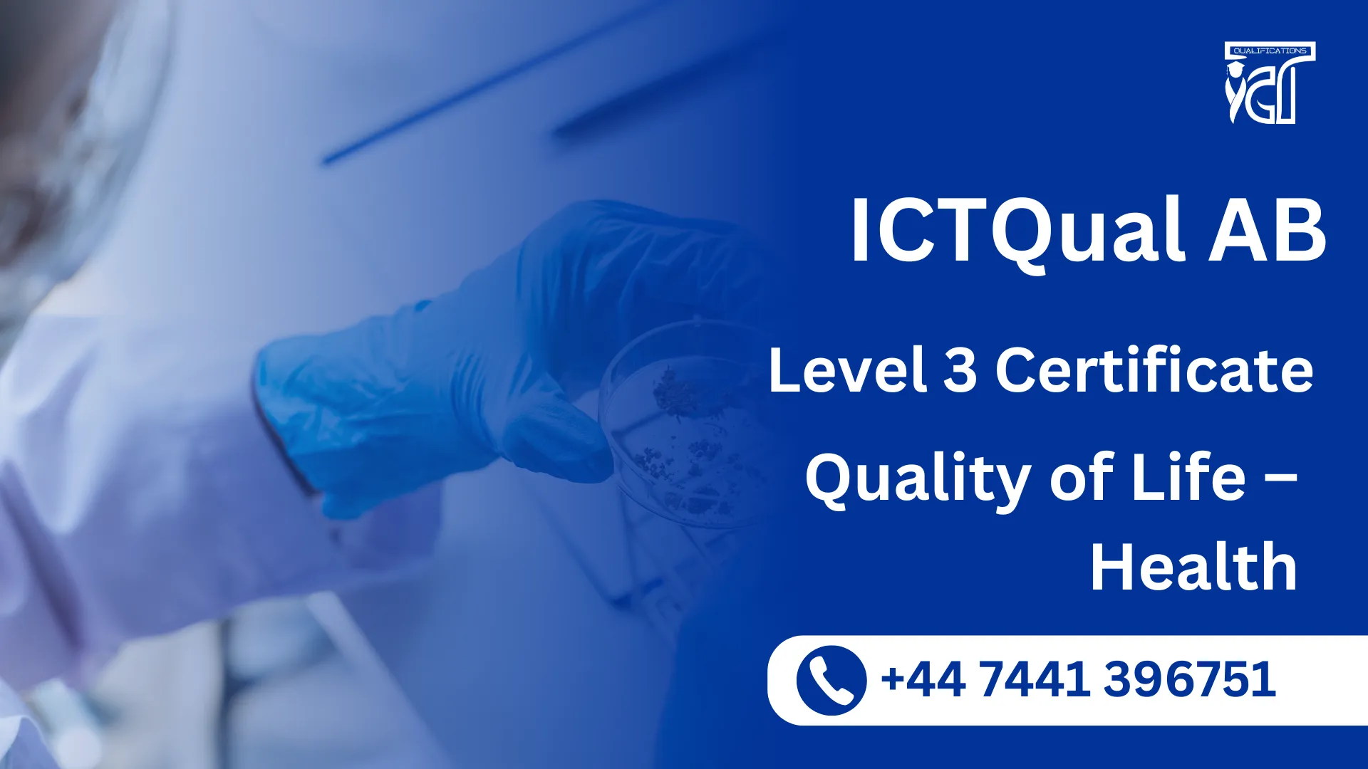 ICTQual AB Level 3 Certificate in Quality of Life – Health