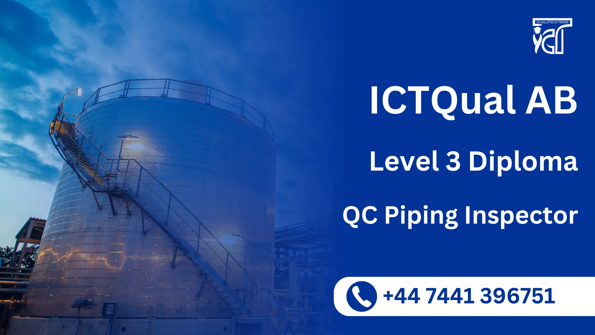 ICTQual AB Level 3 Diploma in QC Piping Inspector
