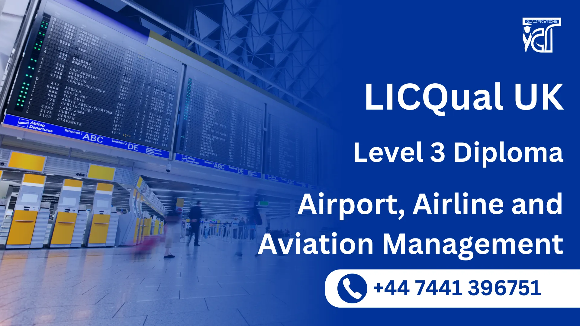 LICQual UK Level 3 Professional Diploma in Airport, Airline and Aviation Management