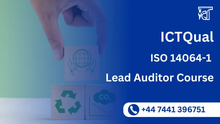 ICTQual ISO 14064-1 Lead Auditor Course