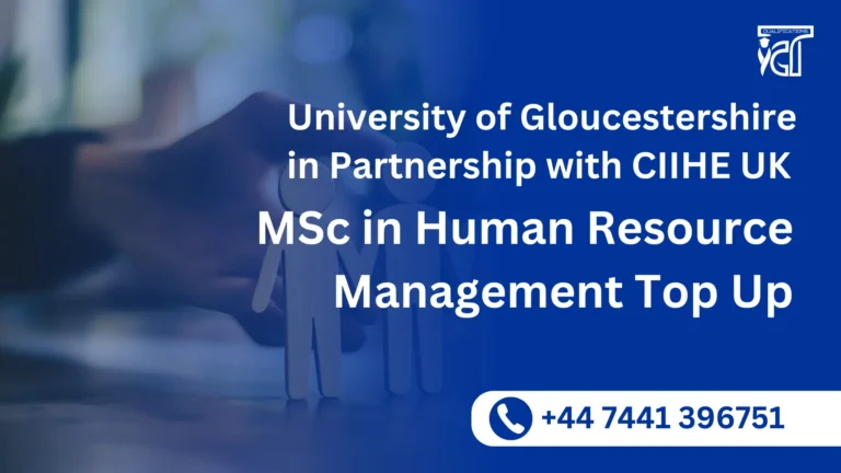 University of Gloucestershire MSc in Human Resource Management Top Up