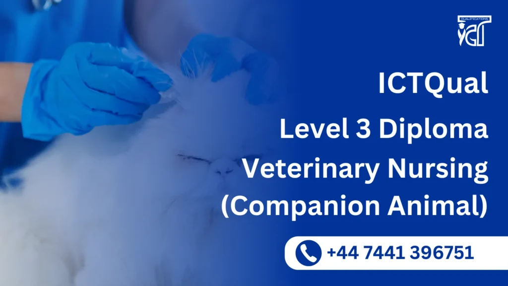 ICTQual Level 3 Diploma in Veterinary Nursing (Companion Animal) 1 ICTQual Level 3 Diploma in Veterinary Nursing (Companion Animal)