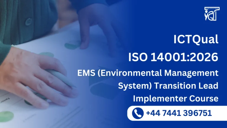 ICTQual ISO 14001:2026 EMS (Environmental Management System) Transition Lead Implementer Course