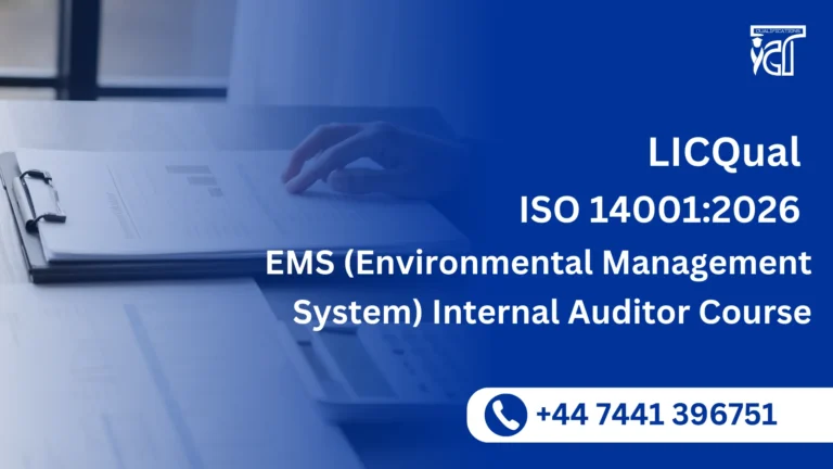 LICQual ISO 14001:2026 EMS (Environmental Management System) Internal Auditor Course