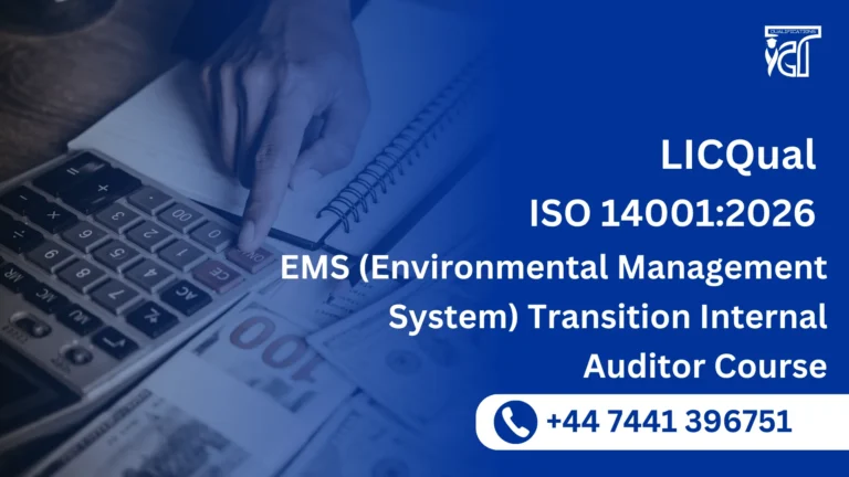 LICQual ISO 14001:2026 EMS (Environmental Management System) Transition Internal Auditor Course