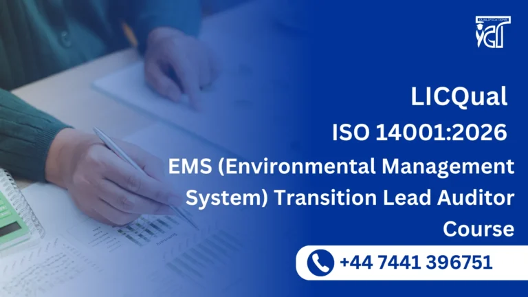LICQual ISO 14001:2026 EMS (Environmental Management System) Transition Lead Auditor Course