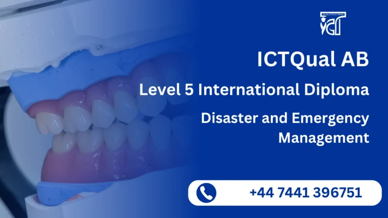 ICTQual AB Level 5 International Diploma in Disaster and Emergency Management