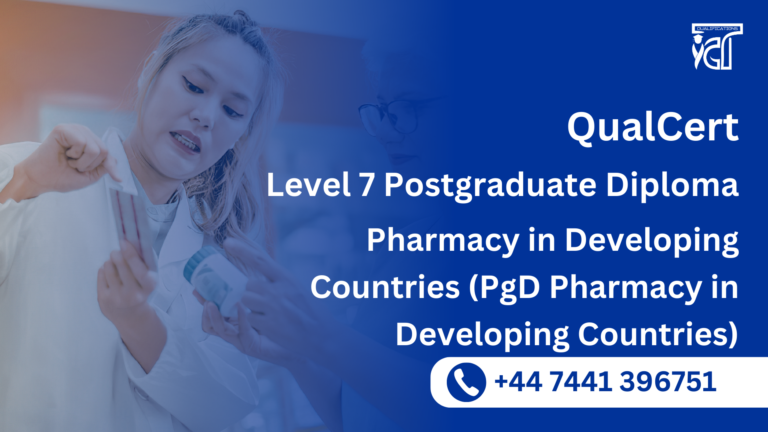 QualCert Level 7 Postgraduate Diploma in Pharmacy in Developing Countries (PgD Pharmacy in Developing Countries)