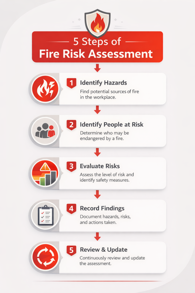 Fire Risk Assessment: Step-by-Step Guide for Workplace Safety 4 steps of fire risk assessment