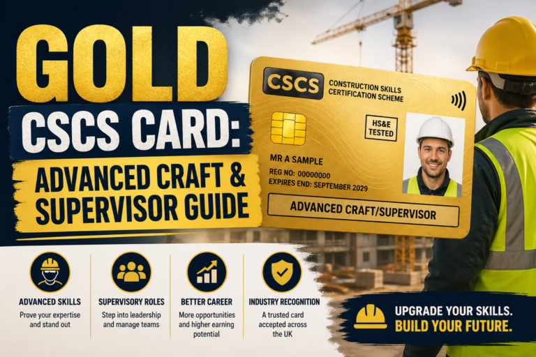 Gold CSCS Card: Advanced Craft & Supervisor Guide