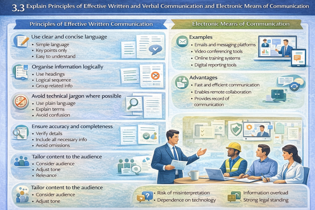 Effective communication principles infographic