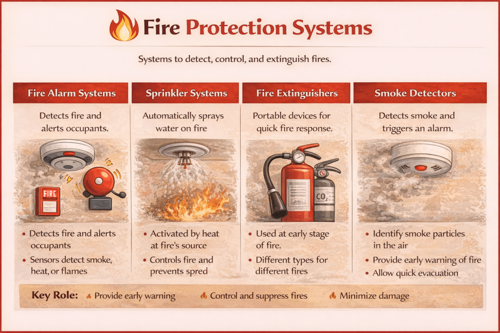 Fire protection system infographic