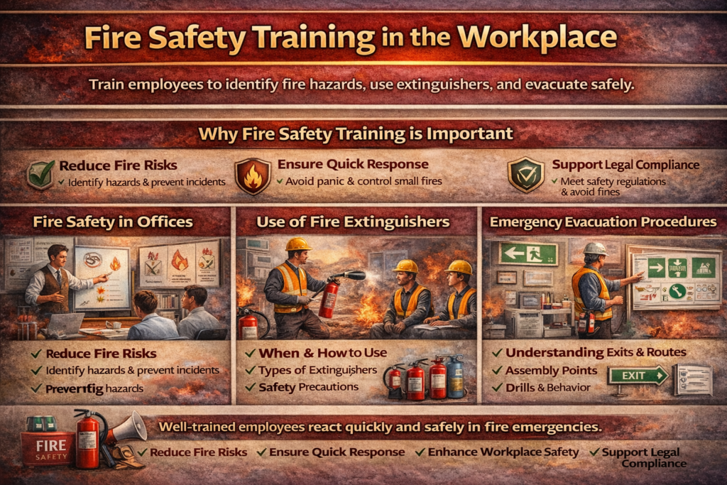 Fire safety training in the workplace