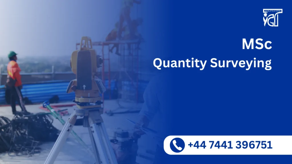 MSc Quantity Surveying