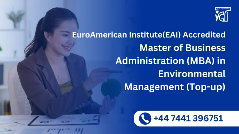Master of Business Administration (MBA) in Environmental Management (Top-up)