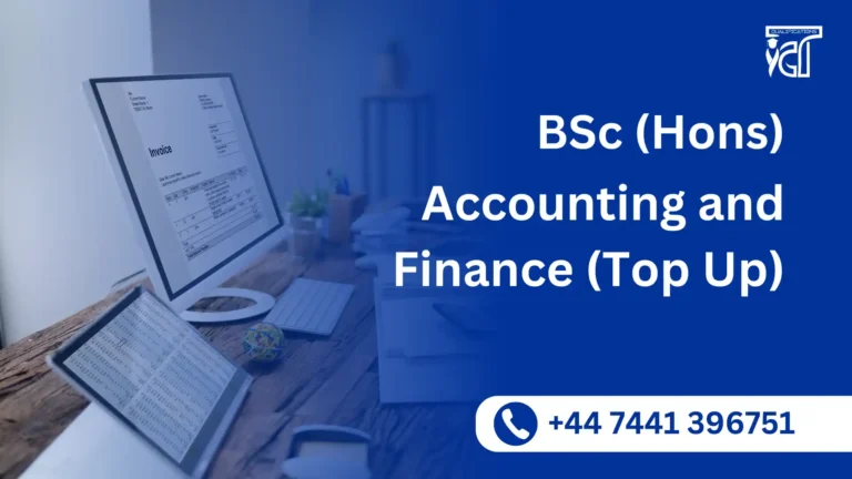 BSc (Hons) Accounting and Finance (Top Up)