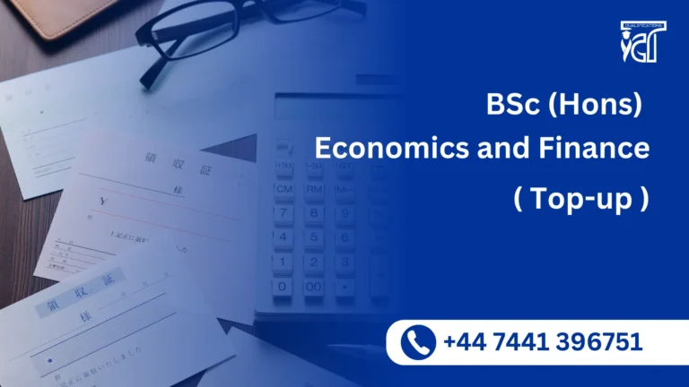 BSc (Hons) Economics and Finance ( Top up )