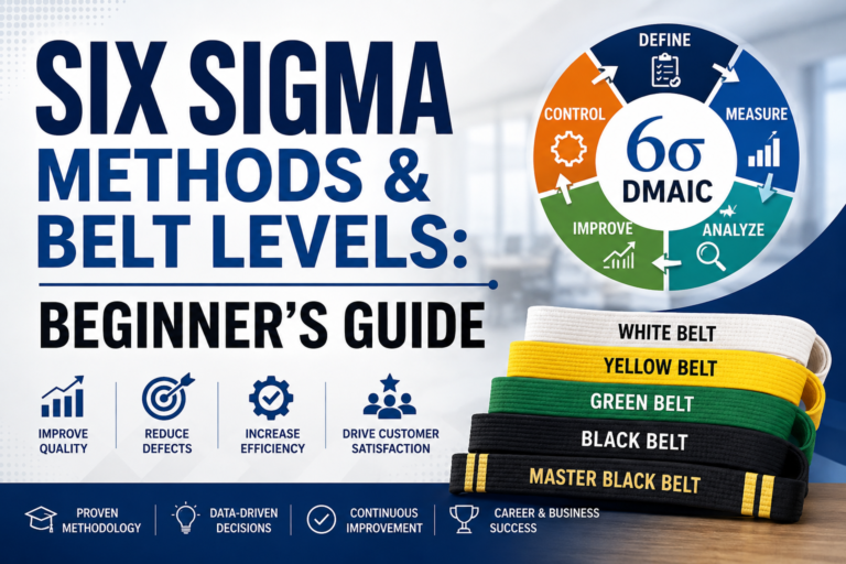 Six Sigma Methods & Belt Levels: Beginner’s Guide
