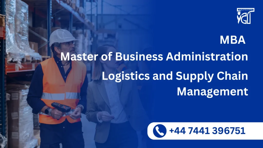 MBA in Logistics and Supply Chain Management