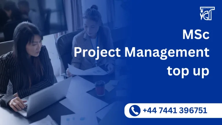 Msc Project Management top up